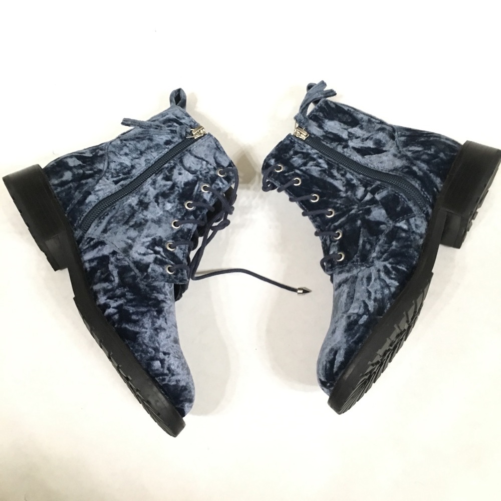 $195 Rebecca Minkoff Velvet Gerry Combat Boot 6